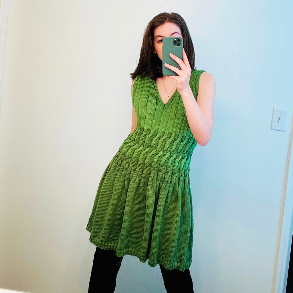 Asparagus Sweater Dress